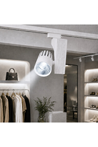 SEKA AYDINLATMA Ledli Ray Spot Beyaz Kasa 40 Watt Beyaz 6500 K