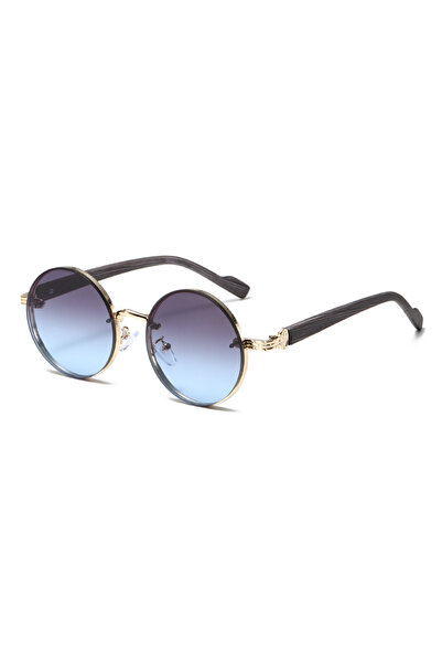 Choice3 Blue Vintage Round Sunglasses 2026 Fashion Classic Gradient Outdoor S...