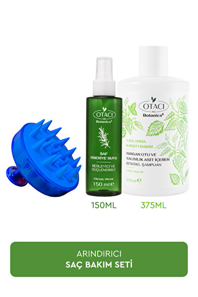 Otacı Botanics+ Arındırıcı Saç Bakım Seti + Masaj Aleti