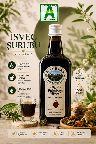 Maurers İsveç Şrubu İsveç İksiri İsveç Şurubbu 500ml İthal
