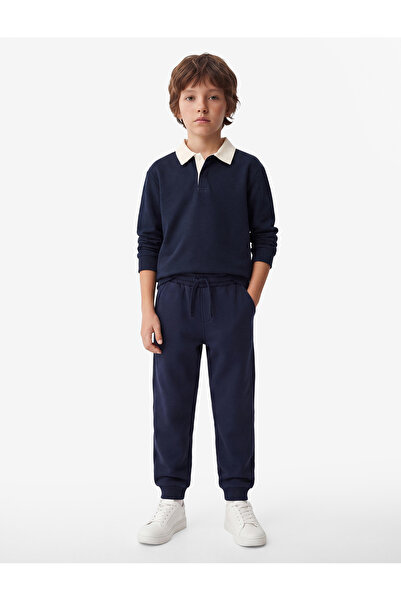 Koton Three-Threaded, Ruffled, Pocket Detailed, Lace-Up Waist Jogger School S...