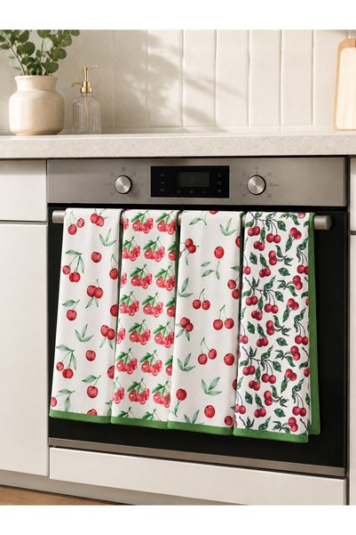 Faiend Mutfak Havlusu, Kurulama Bezi, Yüksek Kaliteli Yıkanabilir Su Emici Mutfak Havlusu 4lü Set 40x60cm