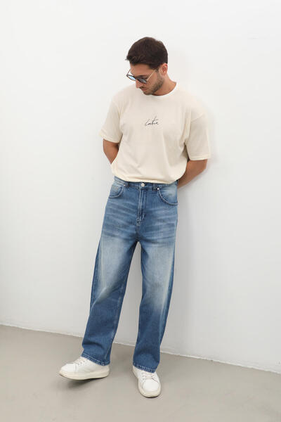BANNY JEANS Men's Skater Fit Jean Pants Blue