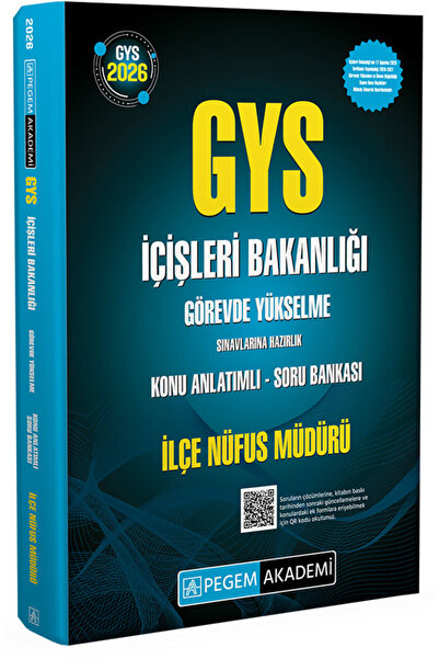 Pegem Akademi Yayıncılık 2026 GYS İçişleri Bakanlığı Konu Anlatımlı Soru Bank...
