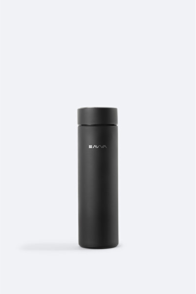 Avva Men's Black Sport Temperature Indicator Stainless 100% Steel Thermos 500...