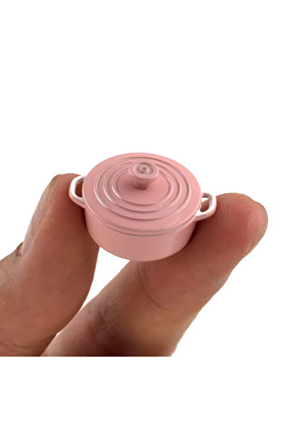 Choice Miniature Colorful Soup Pot 1:12 Dollhouse Mini Stockpot Hot Pot Kitch...