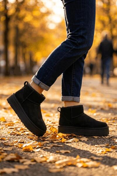 Neon Shoes Γυναικείες μπότες και μποτάκια από σουέτ με επένδυση από γούνα, μά...