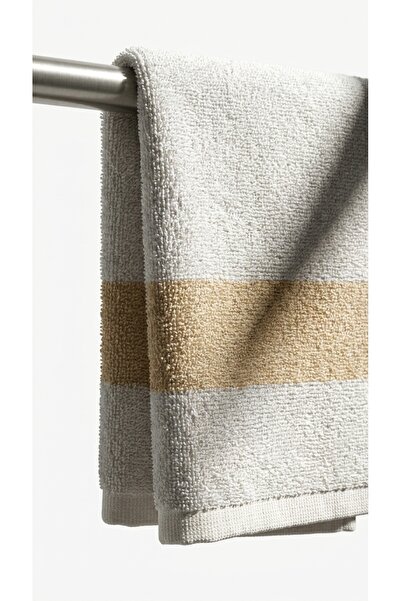 Minteks Ocean row white 50x90 cm hand and face towel