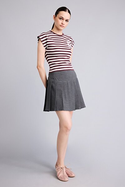 DeFacto Normal Waist Pleated Mini Skirt I6720Ax26Au