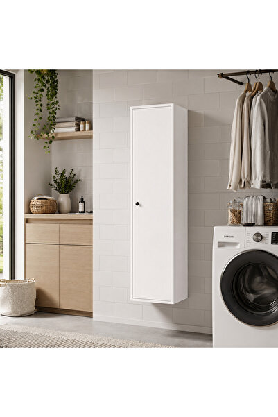 Alfimo Mobilya MİLA BANYO KİLERİ ÇOK AMAÇLI DOLAP BANYO DOLABI DUVARA MONTE B...