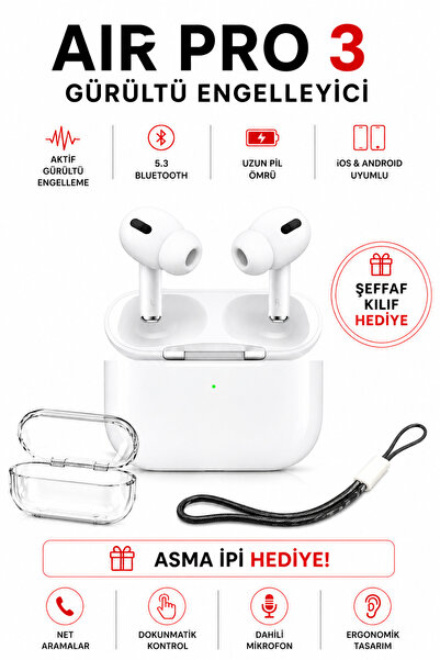 Ryan Pro 3 Anc Bluetooth Kulaklık Gürültü Engelleyici Tüm Telefonlar ile Uyum...