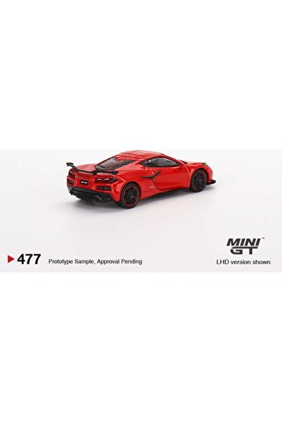 mini gt 477 Chevrolet Corvette Z06 2023 Torch Kırmızı Model Araba