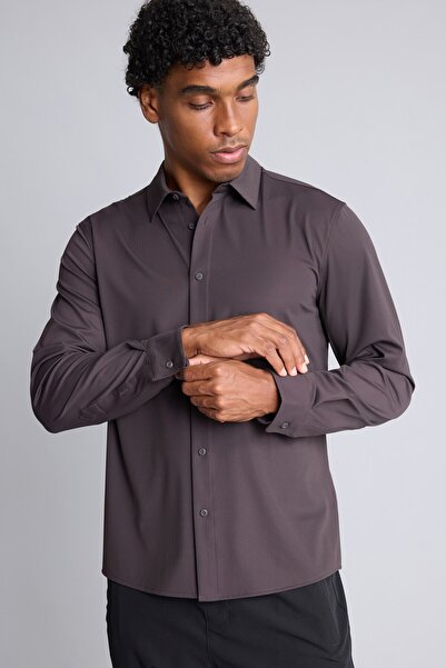 DeFacto Slim Fit Classic Collar Long Sleeve Shirt H8154Ax26Au