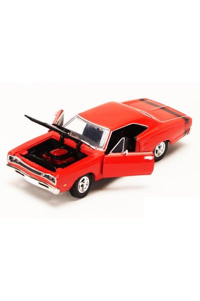 Motor Max موتور ماكس 1969 دودج كورونيت سوبر بي 1/24 نموذج سيارة أحمر اللون