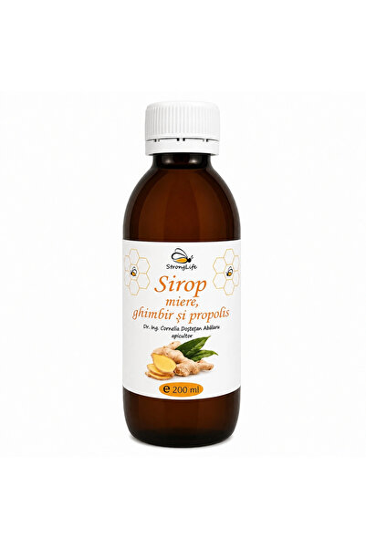Strong Life Sirop de ghimbir si propolis cu miere de albine - 200ml