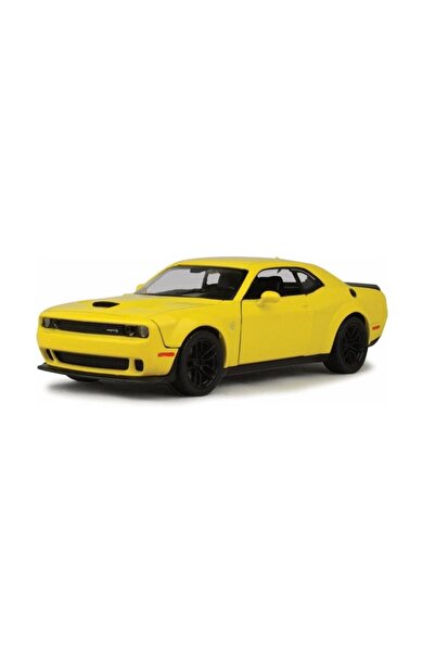 Motor Max MotorMax 2018 Dodge Challenger SRT Hellcat Widebody 1/24 Sarı Model...