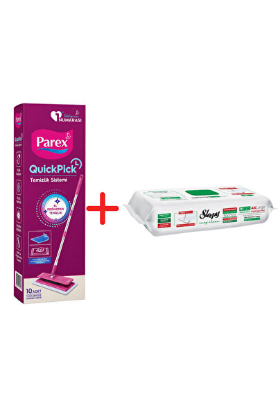 Parex Promo Package Mop + Wet Wipes Sleepy Easy Clean White Soap