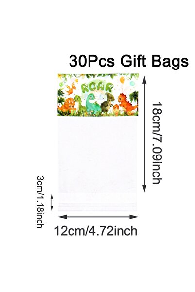 Choice 30pcs 30/50pcs Cartoon Dinosaur Candy Bags Self Sealing Gift Bag Dinos...
