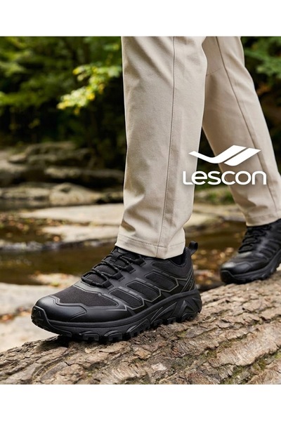 Lescon Men's Armor Waterproof Trekking Sports Shoes / Waterproof / Black Colo...