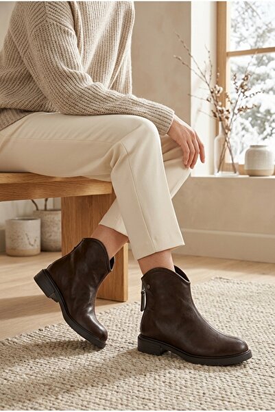 Daxtors Ranka Casual Women's Boots with Back Zipper