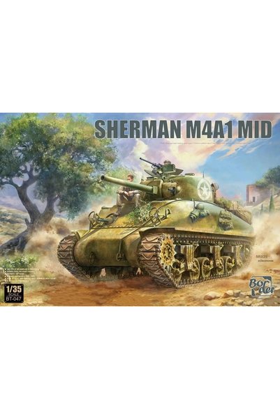 Choice Border BT-047 1/35 Scale Sherman M4A1 Mid Tank Model Kit