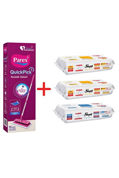 Parex Pachet promoțional QuickPickMop + 3 șervețele umede Sleepy Easy Clean M...