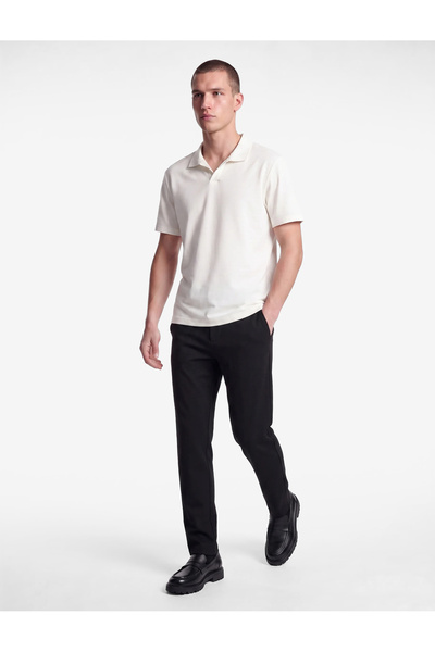 Koton Regular Fit Short Sleeve Pique Fabric Cotton Polo Neck T-Shirt
