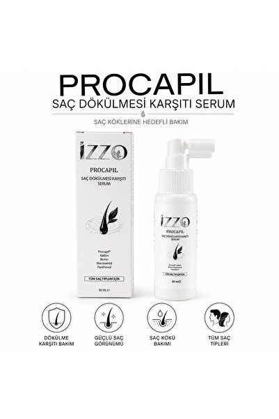 Izzo Procapil Saç Dökülmesi Karşıtı Serum 50 ml | Procapil®, Kafein, Biotin, ...