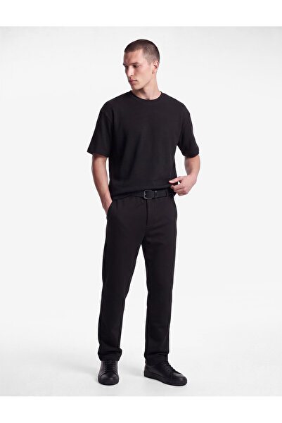 Koton Short Sleeve Crew Neck Cotton Tok Fabric Basic Oversize T-Shirt
