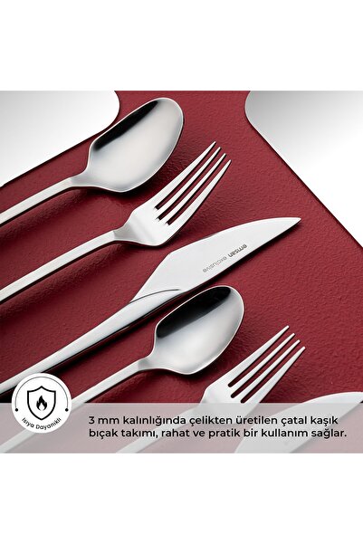 Emsan Fair 84 Parça 12 Kişilik Kutulu Çatal Kaşık Bıçak Takımı