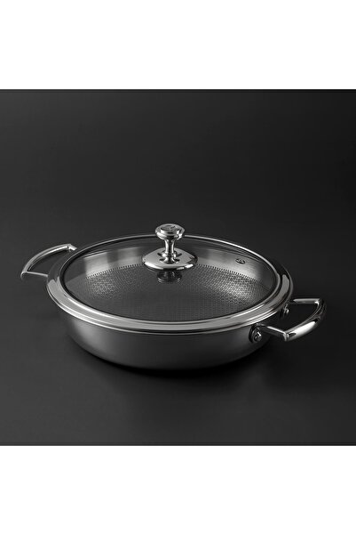 Jumbo Gourmet 3PLY İndüksiyon Tabanlı Çelik Pilav Tenceresi 24 cm