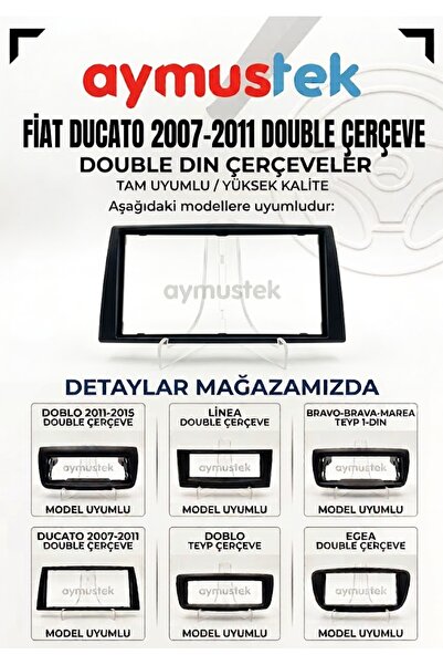 aymustek FİAT DUCATO 2007-2011 (CEPLİKSİZ) TEYP ÇERÇEVESİ