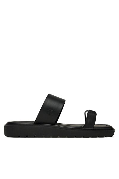 Calvin Klein Women's Black Flat Sandals