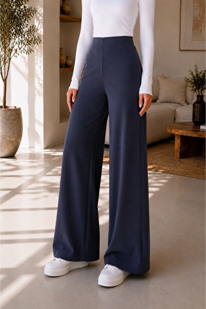 Maison La Femme Pantaloni de damă cu picioare largi