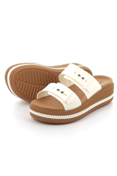 Crocs Brooklyn Woven Buckle Women's Slippers 209978-0Wv