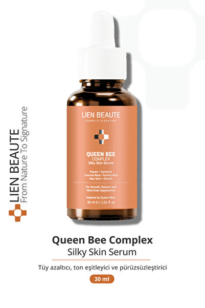 Lien Beaute Kraliçe Arı Tüy Azaltıcı ve Ton Eşitleyici Serum Formik Asit Papa...