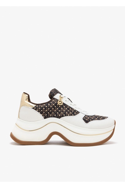 Michael Kors Leather with Logo Sneakers Shoes 43R6Arfs2Y200 Shoes 43R6Arfs2Y 200