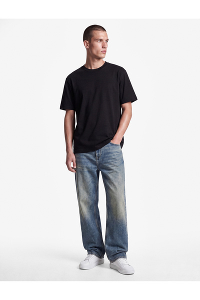 Koton Cotton Short Sleeve Regular Fit Crew Neck Basic t Shirt