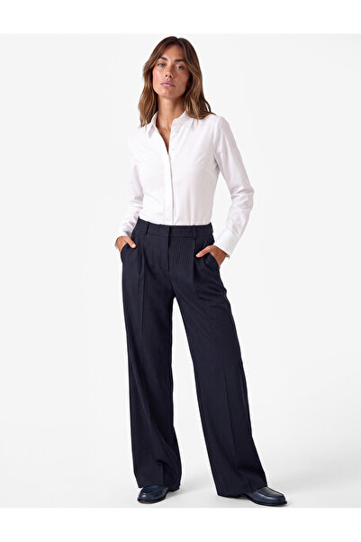 Koton Classic Collar Cotton Blend Buttoned Long Sleeve Basic Shirt