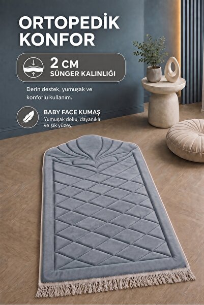 yıldızsoy Ortopedik Kapitoneli Yumuşak Diz Ağrıtmaz Lüks Süngerli Namazlık Çe...
