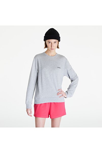 Calvin Klein Women's L/S Brand Logo Sweatshirt - Gray