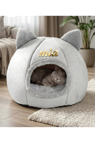 pericat petshop Pericat Yeni Sezon Kedi Evi Yatağı 50cm Taban Özel Tasarım He...