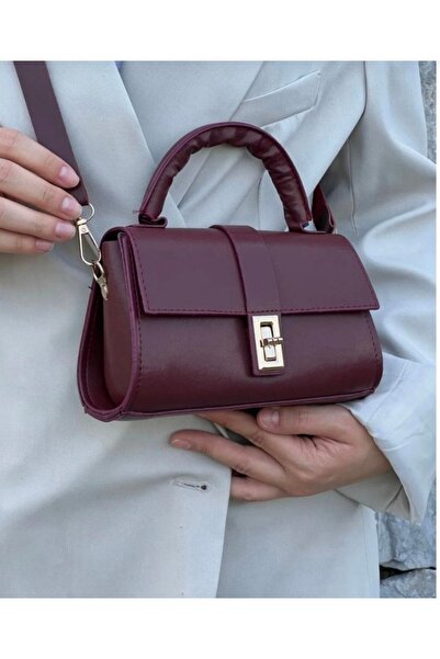 EZZY BLİSS Ezzybliss Paula Model Small Handbag Bordo