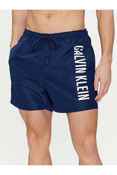 Calvin Klein Medium Drawstring Erkek Şort Mayo Mavi
