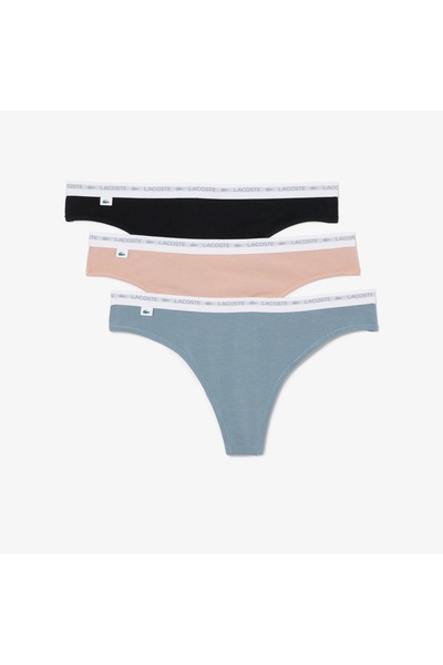 Lacoste Women's 3-Piece Underwear 8F1341-00-Mid