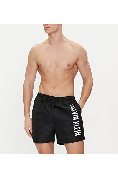 Calvin Klein Medium Drawstring Erkek Şort Mayo Siyah