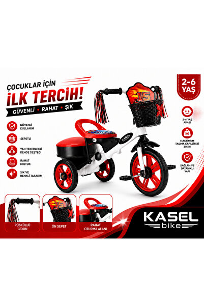 Kasel 3 tekerlekli çocuk bisklet 2 yaş- 6 yaş