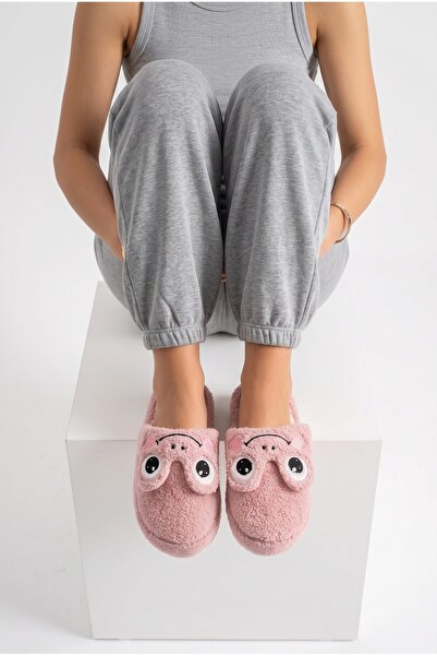 StWenn Women's Plush House Slippers with Frog Figure, Winter Warm, Closed Toe...