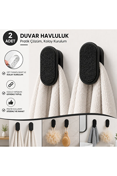 Basart Studio 4'lü Havlu Tutucu Klips Seti - Pratik Havlu Asacağı Banyo Mutfa...