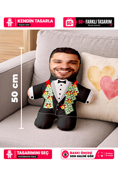 Motto Gift Evlilik Yıldönümü Hediyesi Esprili Kişiye Özel Fotoğraflı Damat Be...